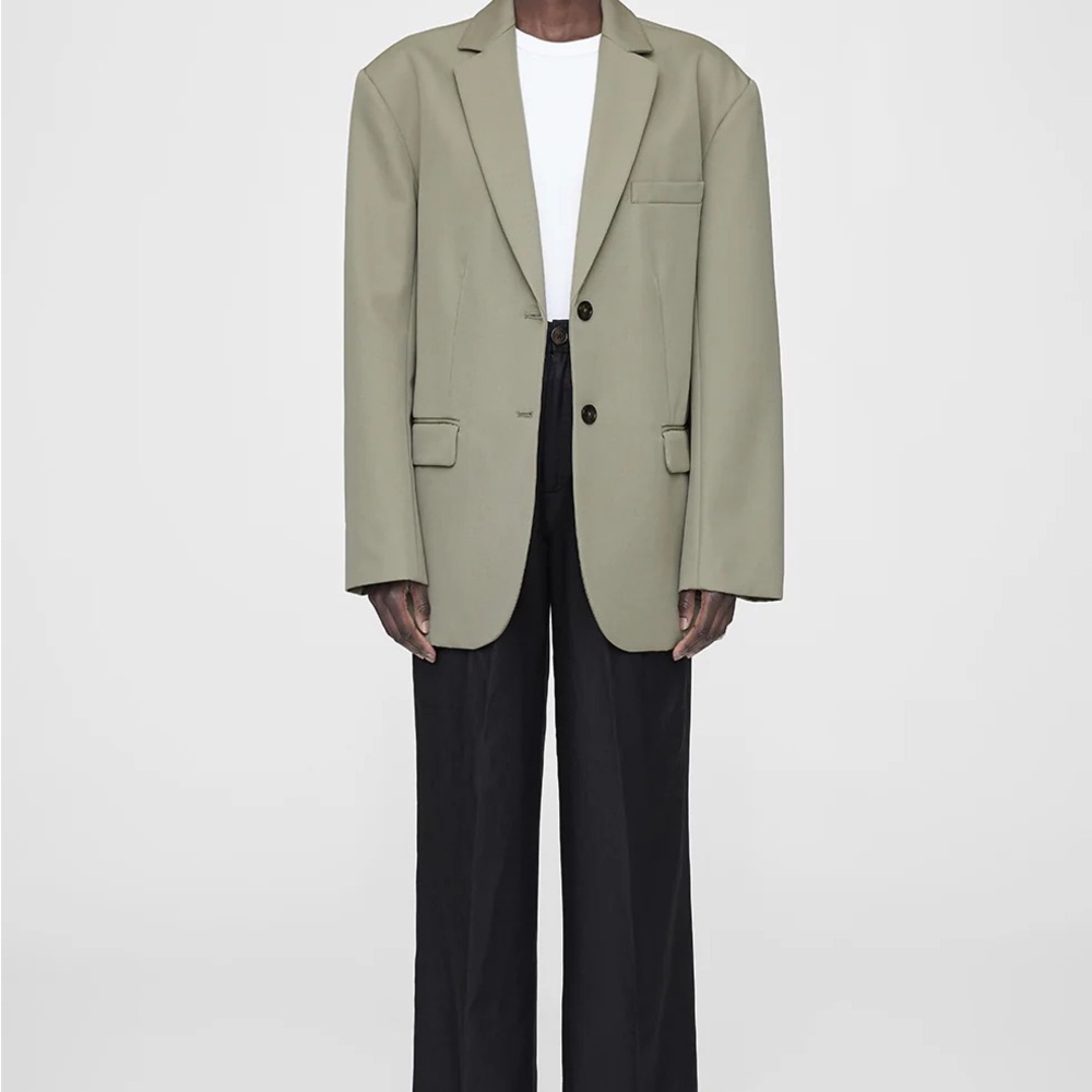 Anine Bing Quinn Blazer in Khaki